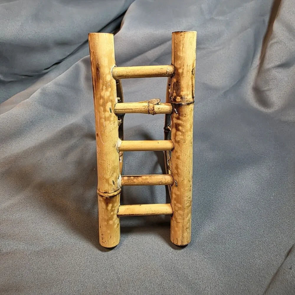 Vintage Bamboo Rattan Letter Mail Napkin Holder Boho Decor